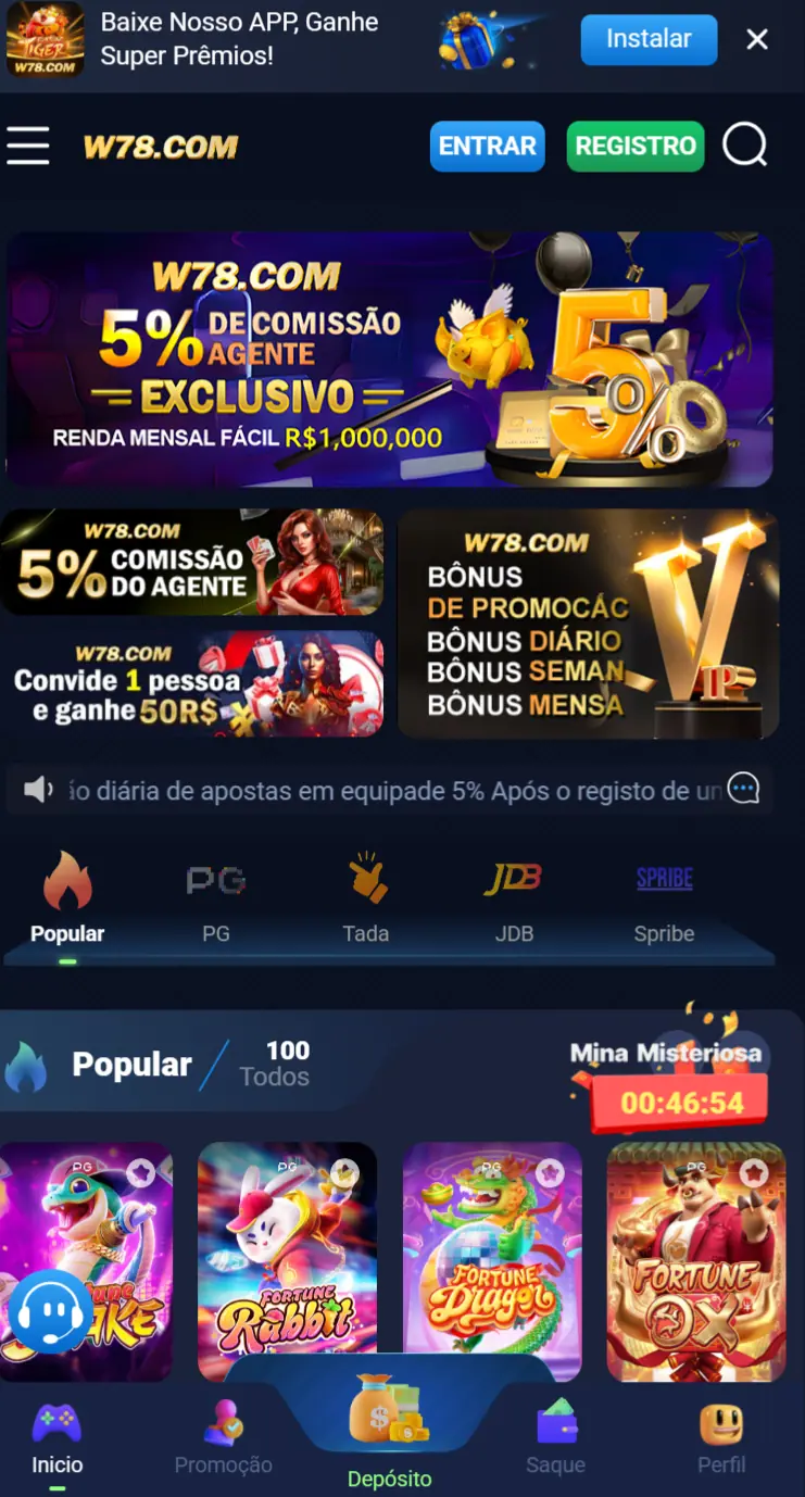 w78 Cassino oficial slots premiados Ganhe Recompensas